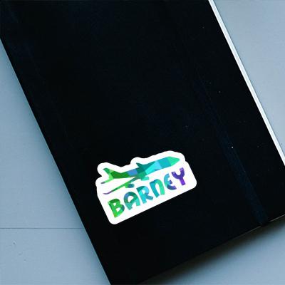 Jumbo-Jet Sticker Barney Image