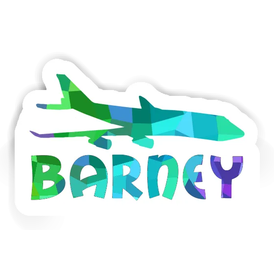 Jumbo-Jet Sticker Barney Notebook Image