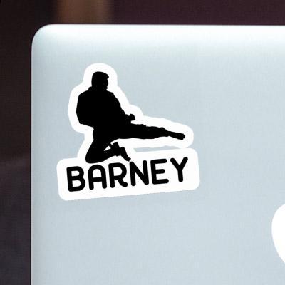 Karateka Sticker Barney Laptop Image