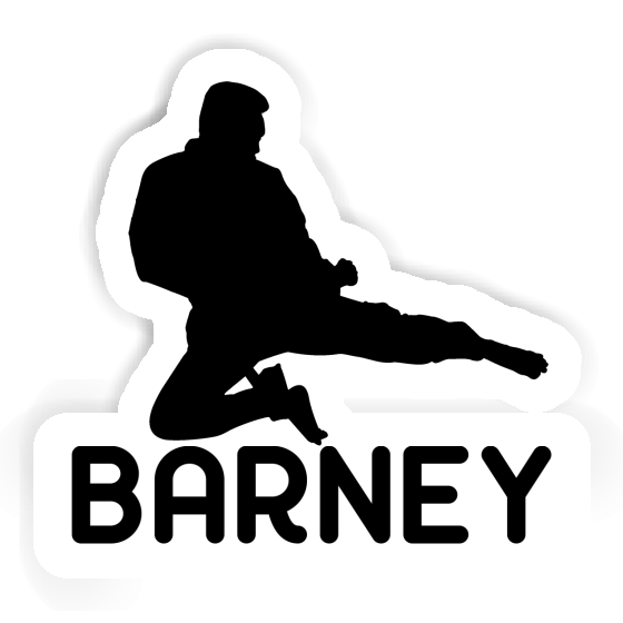 Karateka Sticker Barney Notebook Image