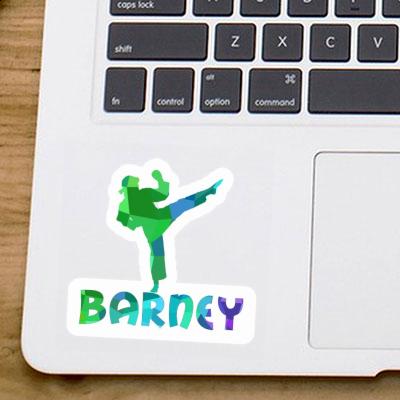 Karateka Sticker Barney Notebook Image