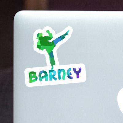 Barney Sticker Karateka Notebook Image