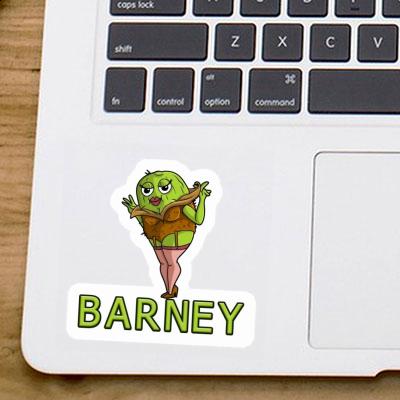 Sticker Barney Kiwi Notebook Image