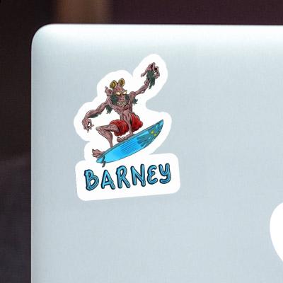 Surfer Sticker Barney Notebook Image