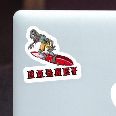 Barney Sticker Surfer Notebook Image