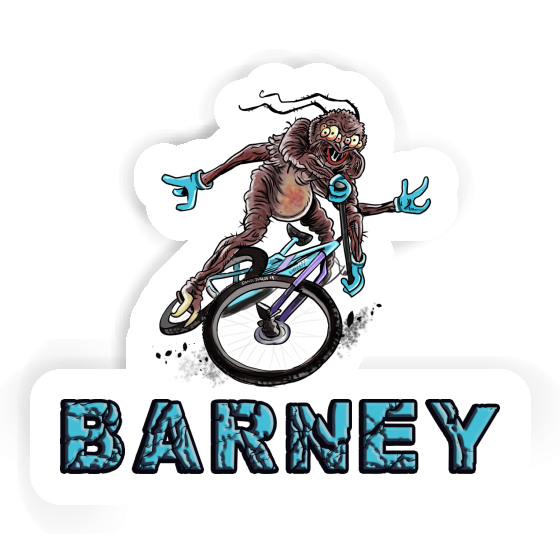 Biker Sticker Barney Image