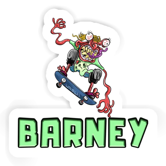 Barney Sticker Skater Notebook Image