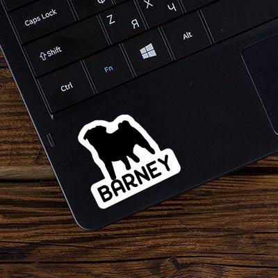 Sticker Barney Pug Notebook Image