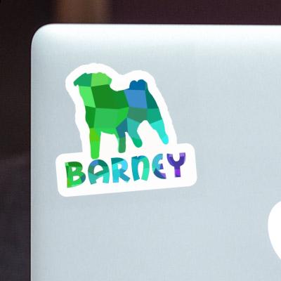 Barney Sticker Pug Notebook Image