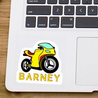 Sticker Barney Motorbike Notebook Image