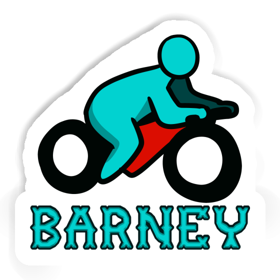 Barney Sticker Motorbike Laptop Image