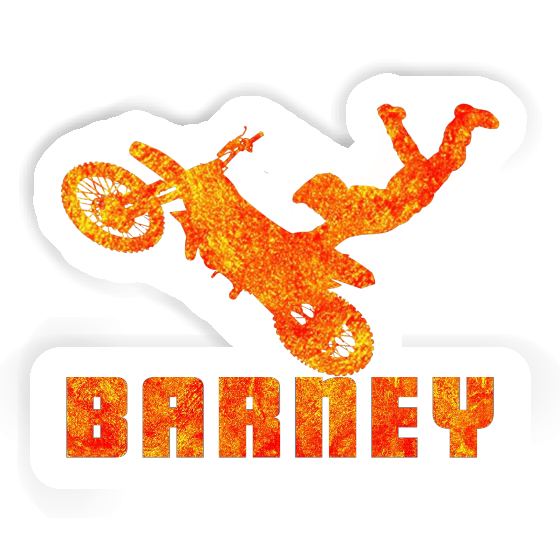 Sticker Barney Motocross Rider Laptop Image