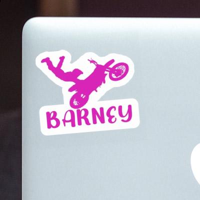 Sticker Barney Motocross Rider Image