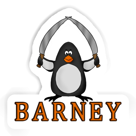 Fighting Penguin Sticker Barney Gift package Image