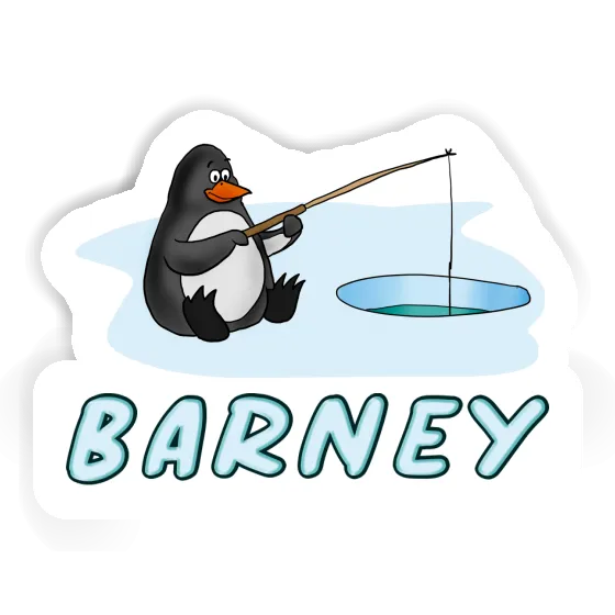 Barney Sticker Fishing Penguin Notebook Image