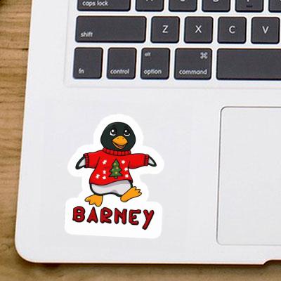 Barney Sticker Christmas Penguin Gift package Image