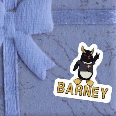 Sticker Barney Rocking Penguin Notebook Image