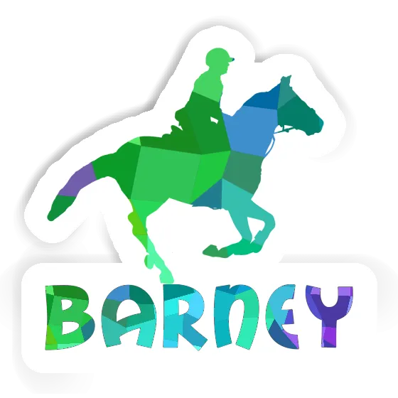 Barney Sticker Horse Rider Image