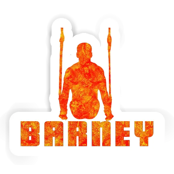 Barney Sticker Ring gymnast Laptop Image