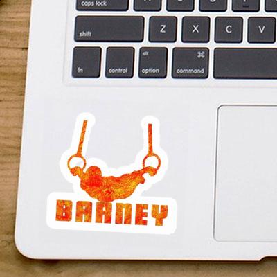 Ring gymnast Sticker Barney Laptop Image