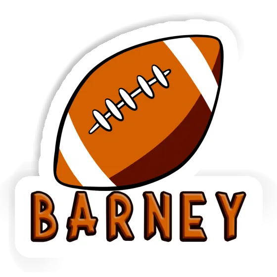 Sticker Barney Rugby Laptop Image