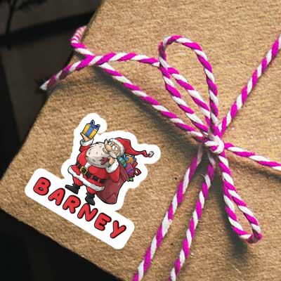 Barney Sticker Santa Claus Notebook Image