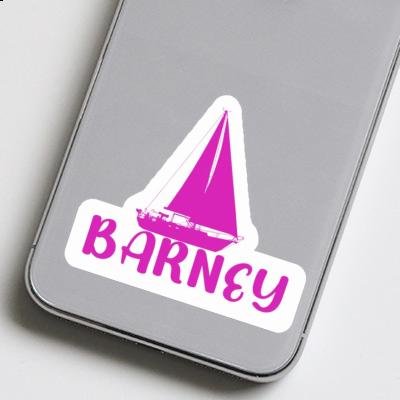 Sailboat Sticker Barney Laptop Image