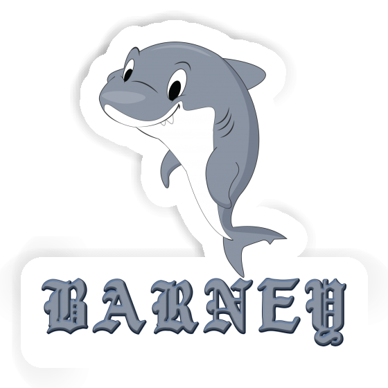 Sticker Barney Shark Laptop Image