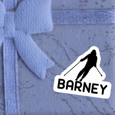 Autocollant Barney Skieuse Image