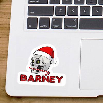 Sticker Christmas Skull Barney Gift package Image