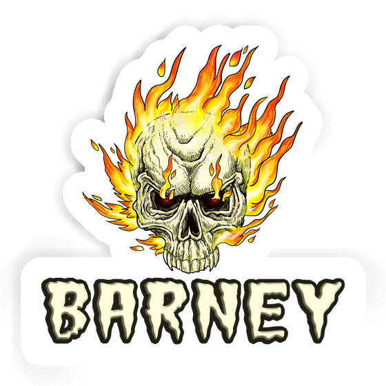 Barney Sticker Skull Laptop Image