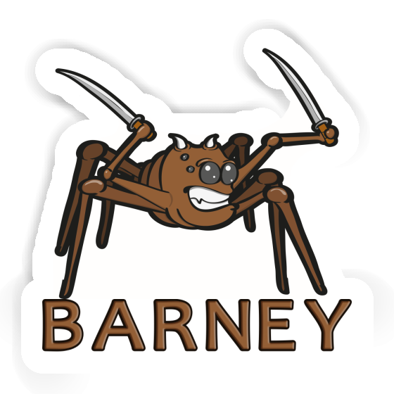 Barney Sticker Fighting Spider Image