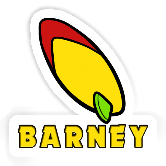 Sticker Surfboard Barney Image