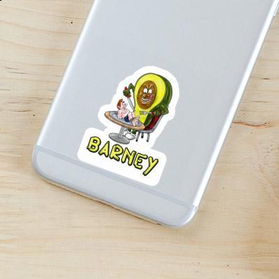 Avocado Sticker Barney Notebook Image