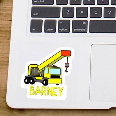 Sticker Vehicle Crane Barney Laptop Image