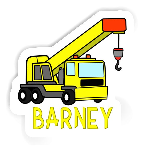 Sticker Vehicle Crane Barney Gift package Image