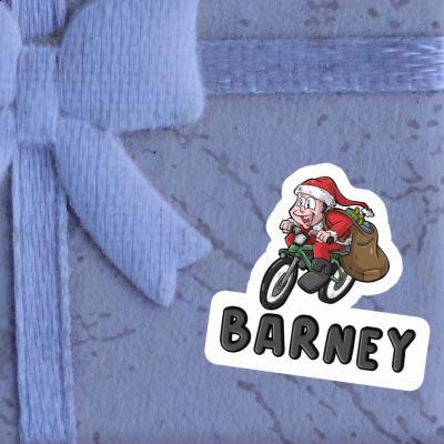 Autocollant Cycliste Barney Notebook Image