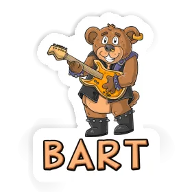 Sticker Guitarist Bart Image
