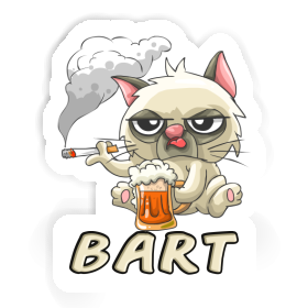 Bad Cat Sticker Bart Image
