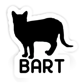 Katze Sticker Bart Image