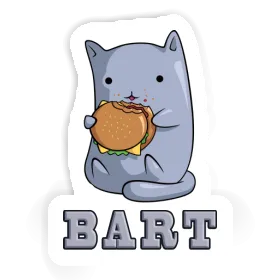 Bart Aufkleber Katze Image