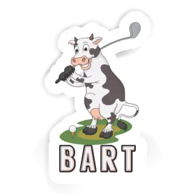 Kuh Aufkleber Bart Image
