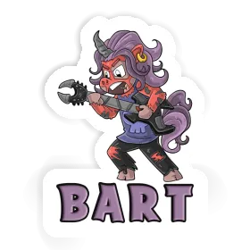 Bart Sticker Rocking Unicorn Image