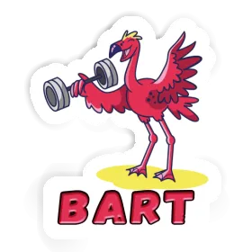 Bart Autocollant Haltérophilie Image