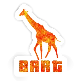 Sticker Giraffe Bart Image