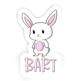 Bart Autocollant Lapin Image
