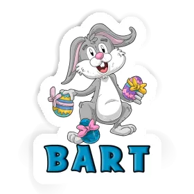 Bart Autocollant Lapin de Pâques Image