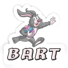 Autocollant Lapin de Pâques Bart Image