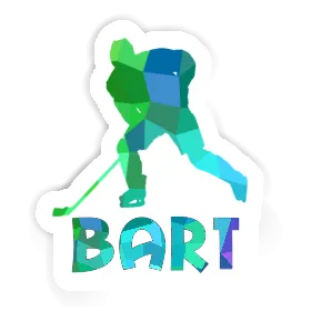 Hockey Player Sticker Bart Image