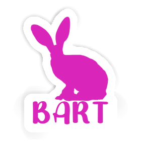 Autocollant Lapin Bart Image